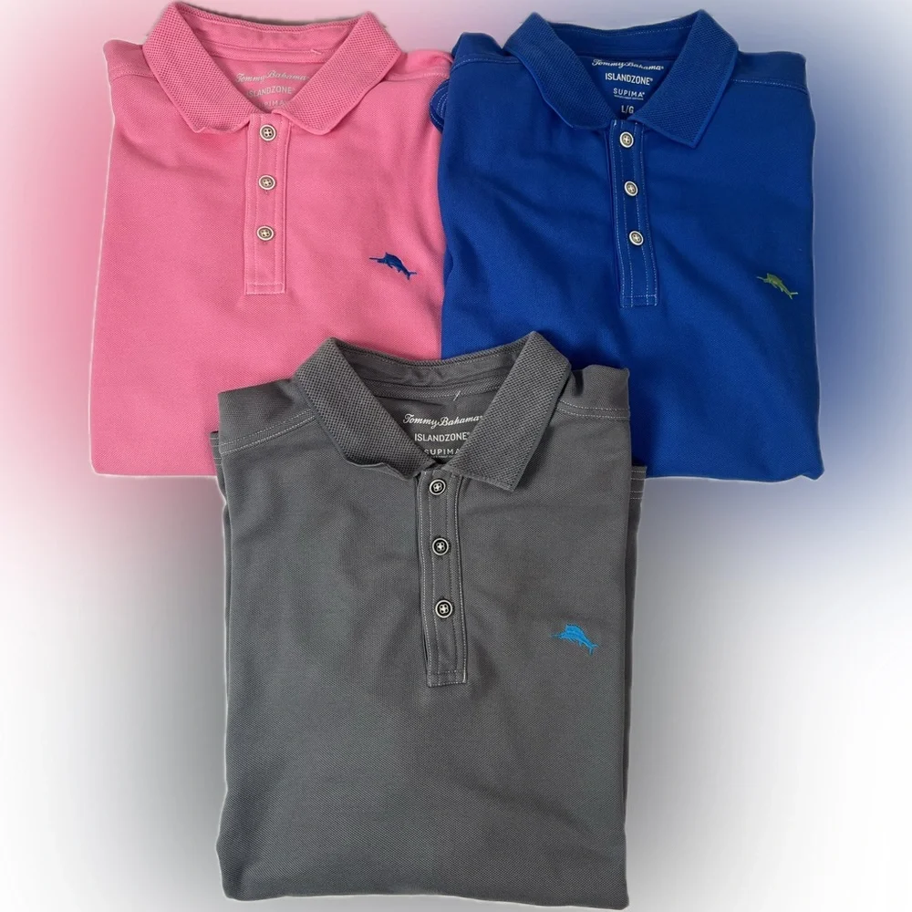 Tommy Bahama IslandZones Supima‎ Size Large Pink - Picture 8 of 9